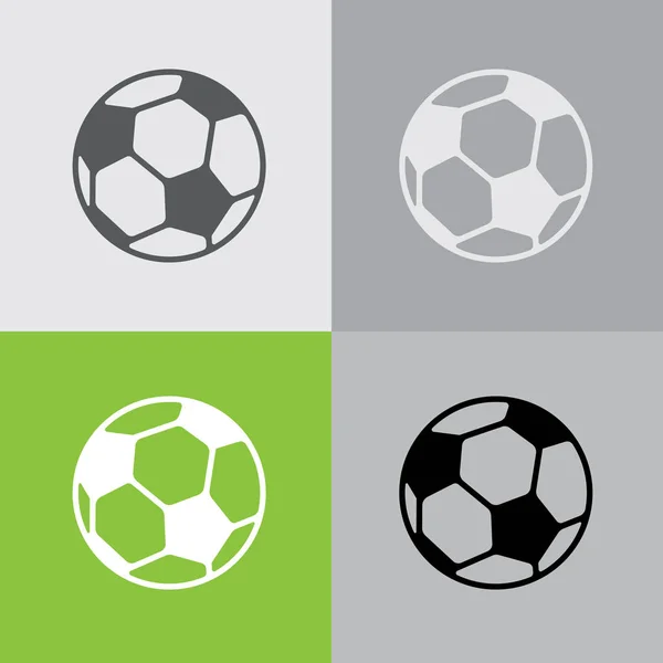 Icône de ballon de football — Image vectorielle