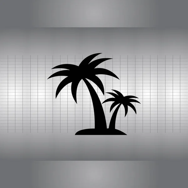 Palmen einfaches Symbol — Stockvektor