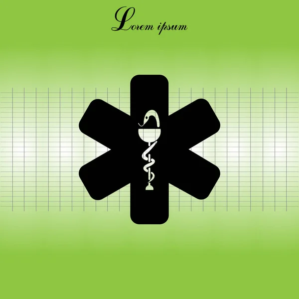 Symbol für medizinische (Krankenwagen) — Stockvektor