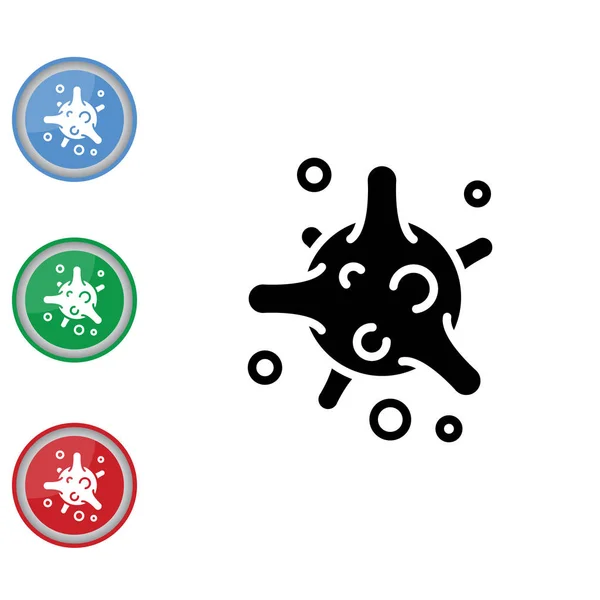 Bactérie, icône du virus . — Image vectorielle