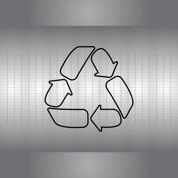Reciclar icono de signo — Archivo Imágenes Vectoriales