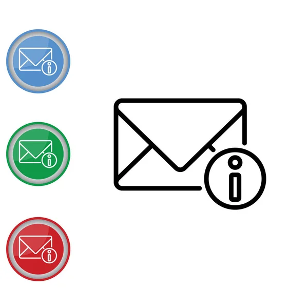 Design do ícone de e-mail — Vetor de Stock