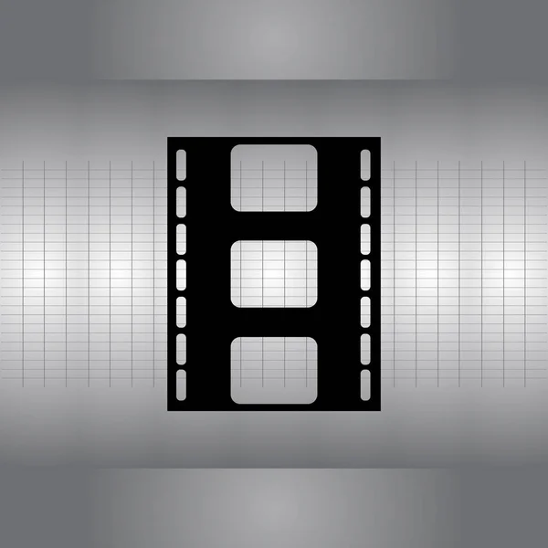 Jednoduchý ikona filmu — Stockový vektor