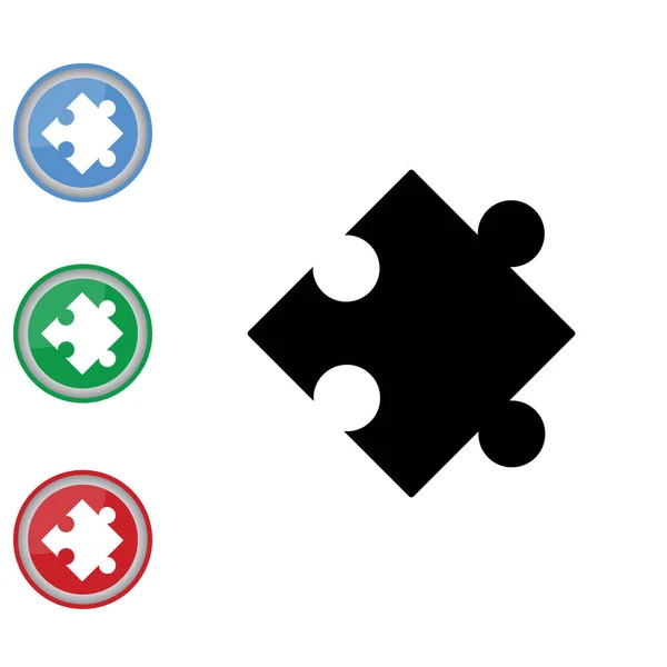 Puzzle web icon — Stock Vector