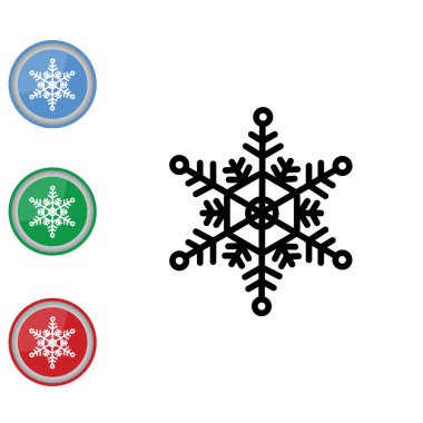 Kar Tanesi çizgi simgesi