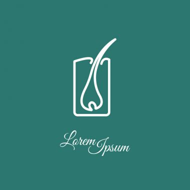 saç kök basit simgesi