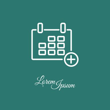 Web satırı simgesi. Takvim