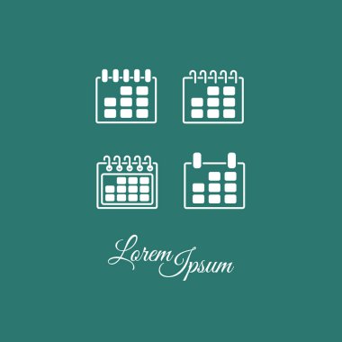 Web satırı simgesi. Takvim