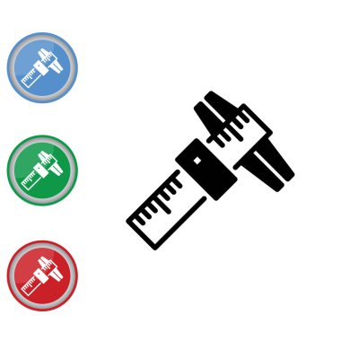 Kaliper düz simgesi