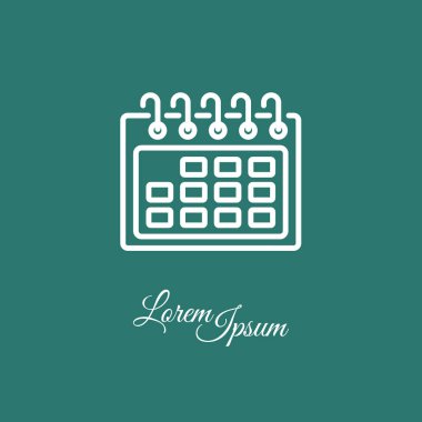 Web satırı simgesi. Takvim