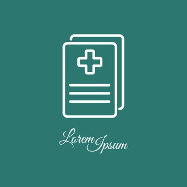 Sağlık raporu simgesi