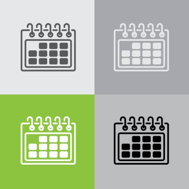 Web satırı simgesi. Takvim