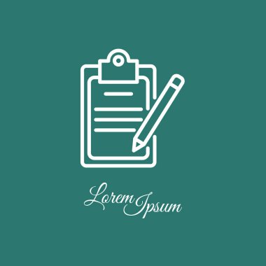 Kontrol listesi ile kalem simgesi