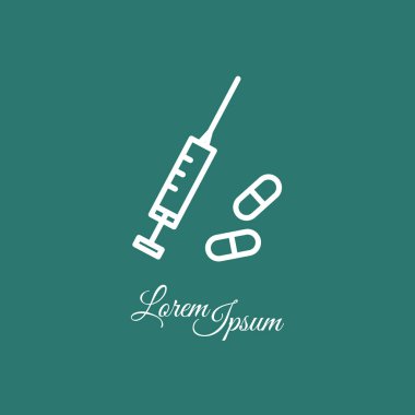  Şırınga ve tablet simgesi