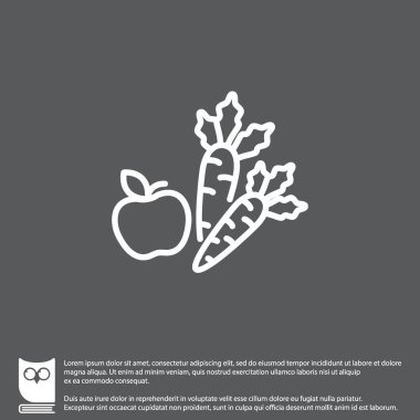 Elma ve havuç simgesi
