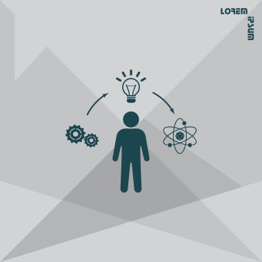 yaratıcı düşünme simgesi