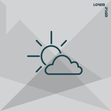 Güneş bulut simgesi