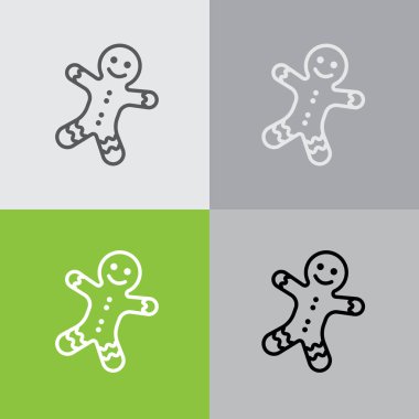 Noel gingerbread Icons set