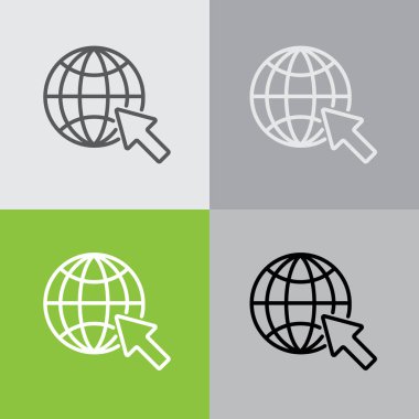 Dünya düz simgeler kümesi