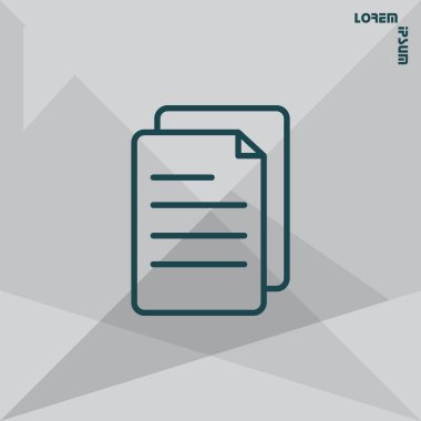 Not kağıt işareti simgesi