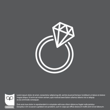 Elmas yüzük simgesi