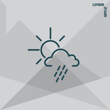 Tasarım meteoroloji simgesinin