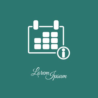 Web satırı simgesi. Takvim