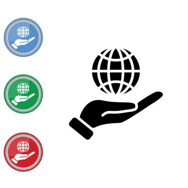 ' nın küre el Icons set