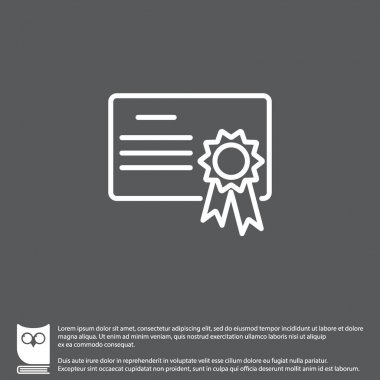 Eğitim Sertifika simge