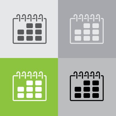 Web satırı simgesi. Takvim