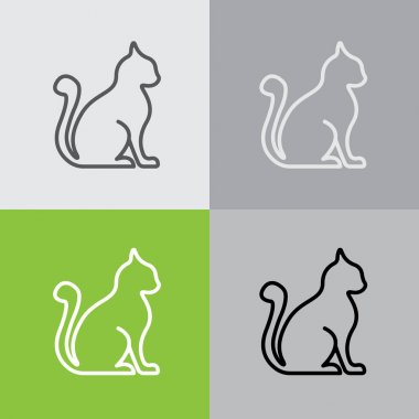 Kedi simgesi silüeti