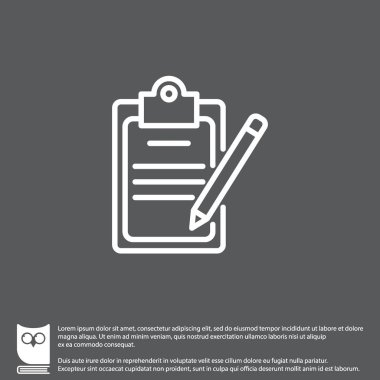 Kontrol listesi ile kalem simgesi