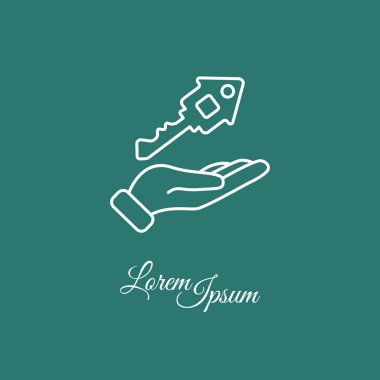 anahtar evi basit simgesi