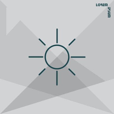 Tasarım meteoroloji simgesinin