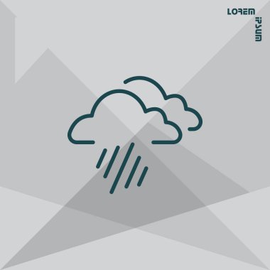 Tasarım meteoroloji simgesinin