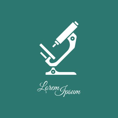 Mikroskop basit simgesi