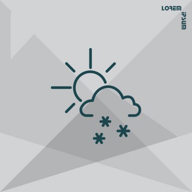 Tasarım meteoroloji simgesinin