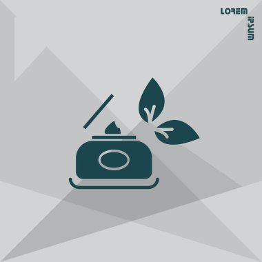 Güzellik kremi web simgesi