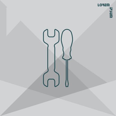 Araçlar düz simgesi