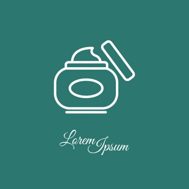 Güzellik kremi web simgesi