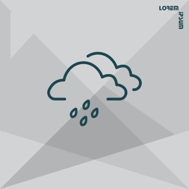 Tasarım meteoroloji simgesinin