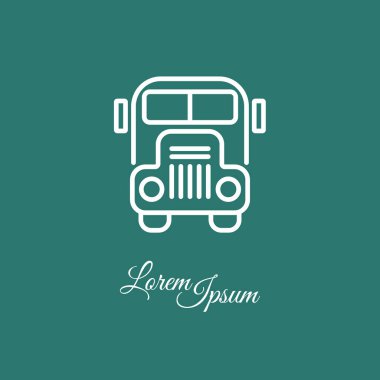 okul servisi simgesi