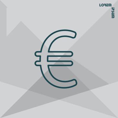 Euro satırı simgesi.