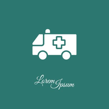 tıbbi van basit simgesi