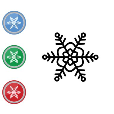 Kar Tanesi çizgi simgesi