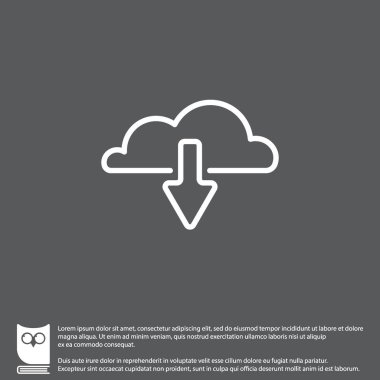 Bulut indirme simgesi