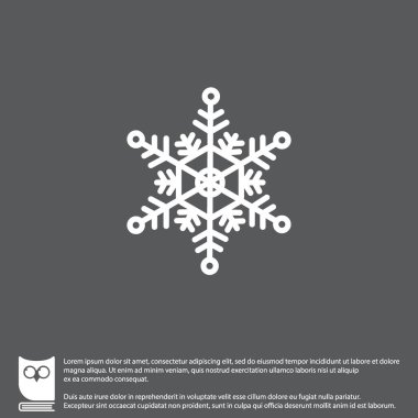 Kar Tanesi çizgi simgesi
