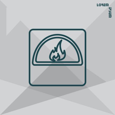 fırın satırı simgesi