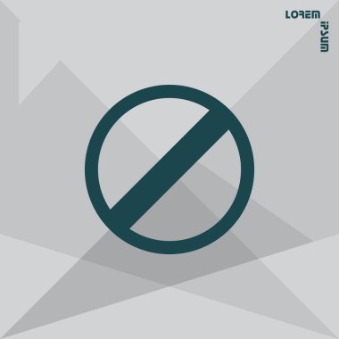 işareti basit simge yasak