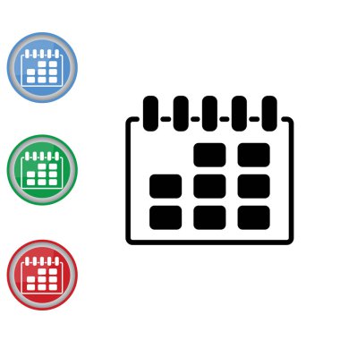 Web satırı simgesi. Takvim